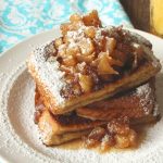 Peanut Butter French Toast with Caramel Apple Syrup