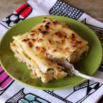 White Lasagna with Roasted Brussels Sprouts and Cauliflower