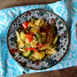 Thai Vegetable Green Curry with Jasmine Rice Cakes