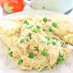 Slow Cooker Chicken ala King with Homemade Biscuits by Foodtastic Mom