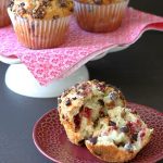 Chocolate Chip Muffins with Raspberry Almond Streusel by Foodtastic Mom