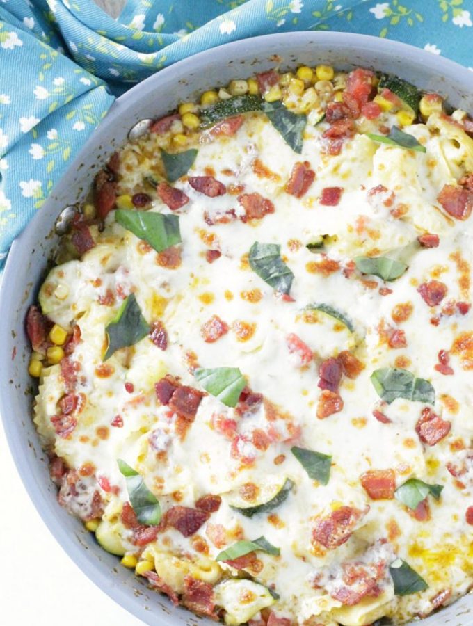 One Pan Summer Vegetable Tortellini