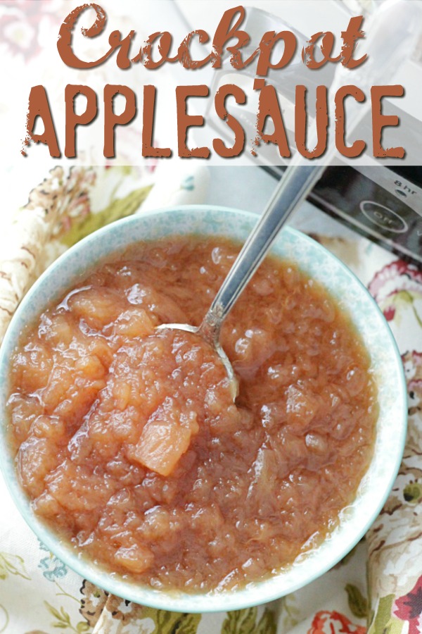 Crockpot Applesauce | Foodtastic Mom #crockpotapplesauce #applesauce #homemadeapplesauce #lowsugardesserts