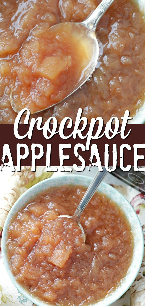 Crockpot Applesauce | Foodtastic Mom #crockpotapplesauce #applesauce #homemadeapplesauce #lowsugardesserts