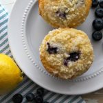 Lemony Blueberry Streusel Muffins