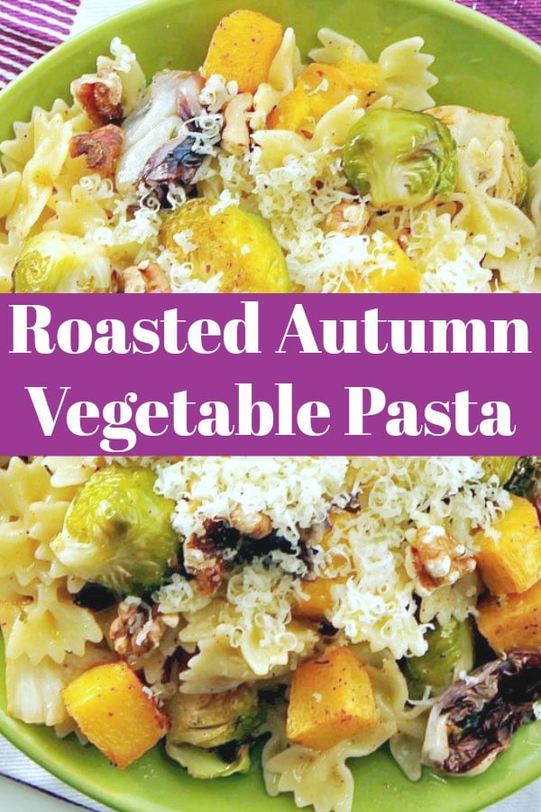 Roasted Autumn Vegetable Pasta | Foodtastic Mom