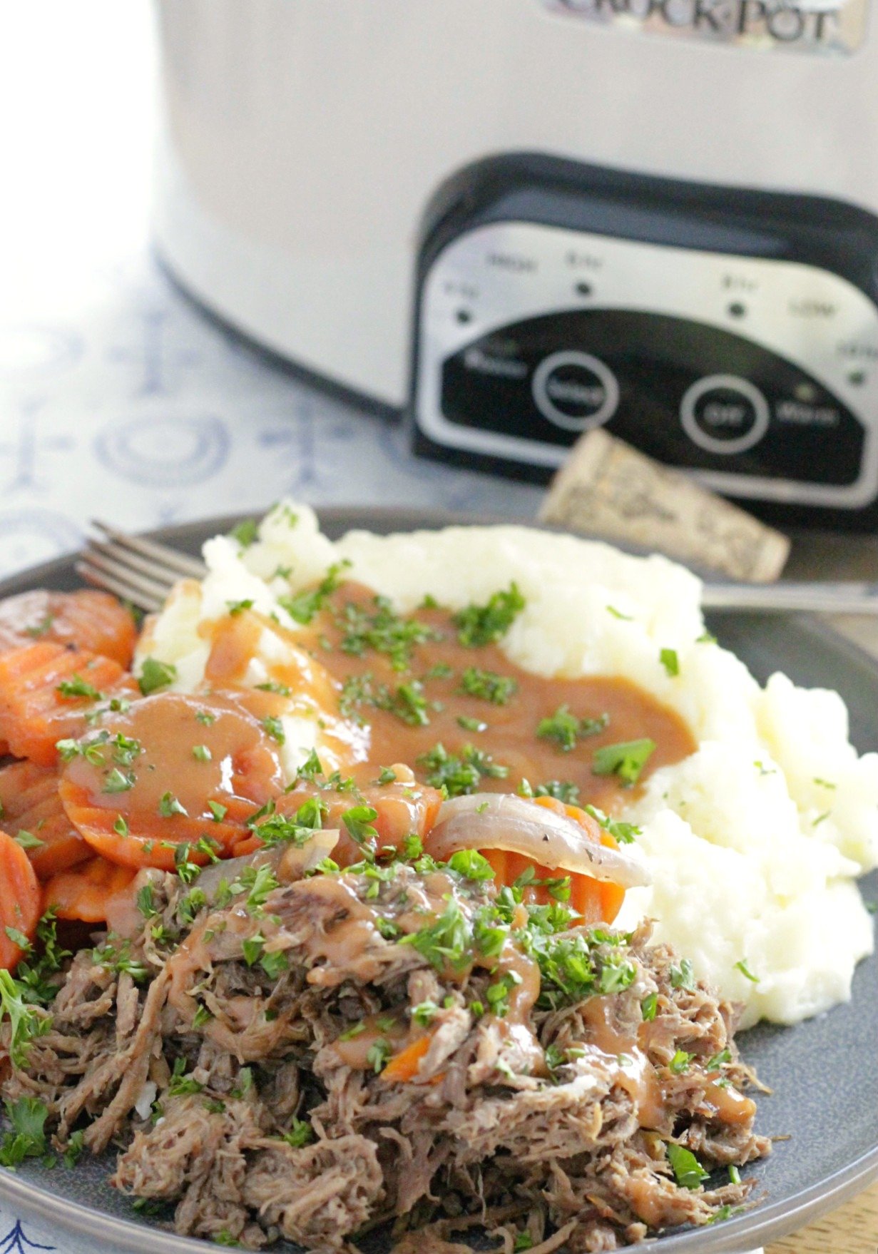 red wine pot roast with crock pot