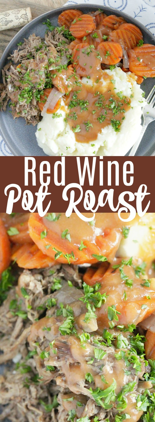 Slow Cooker Pot Roast with Red Wine | Foodtastic Mom