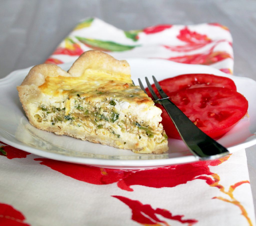 Zucchini Feta Quiche - Foodtastic Mom