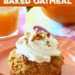 Pumpkin Pie Baked Oatmeal | Foodtastic Mom