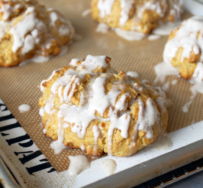 Glazed Pumpkin Scones