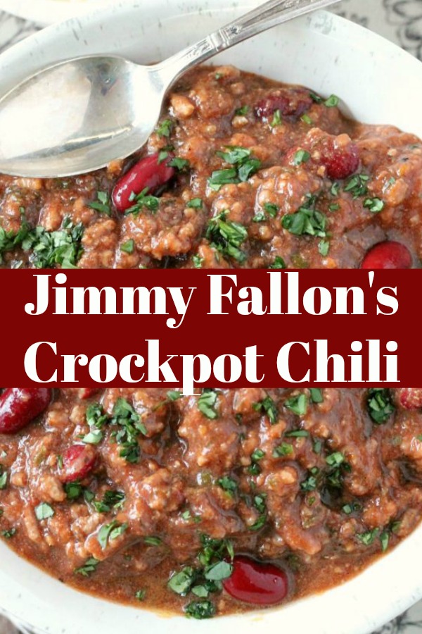 Jimmy Fallon's Crockpot Chili | Foodtastic Mom