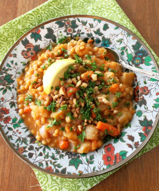 Vegan Roasted Root Vegetable Stew