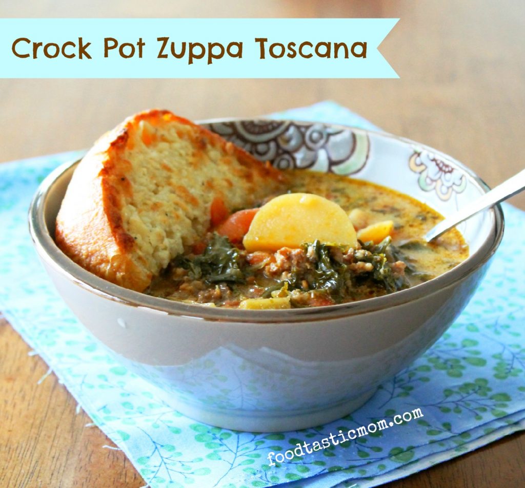 Slow Cooker Zuppa Toscana - Foodtastic Mom