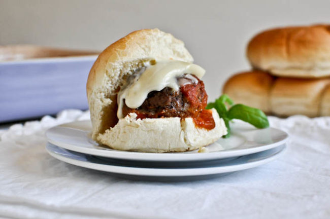Meatball Sliders from How Sweet It Is