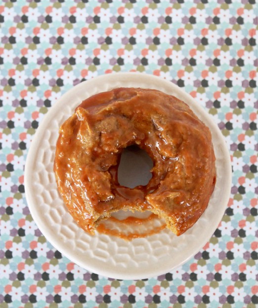 Baked Sweet Potato Donuts with Butterscotch Glaze by Foodtastic Mom