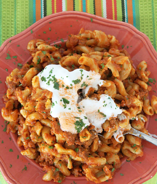 Ragu New TraDish Slow-Cooker Taco Mac by Foodtastic Mom