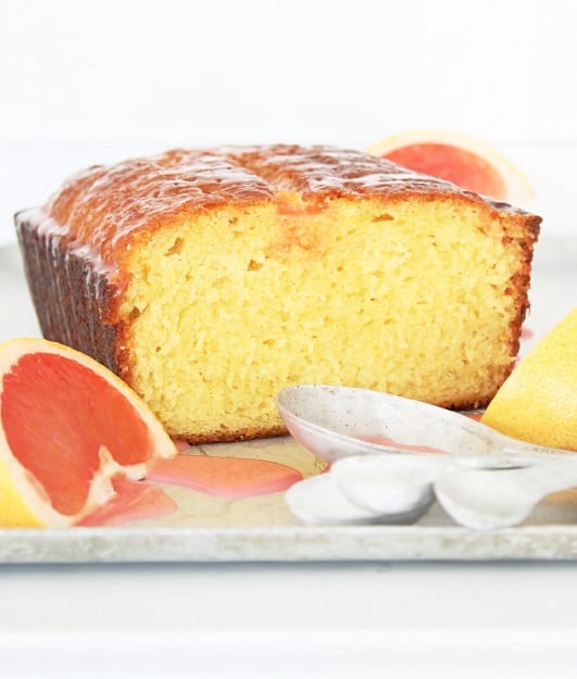 Ruby Red Grapefruit Loaf Cake by Foodtastic Mom