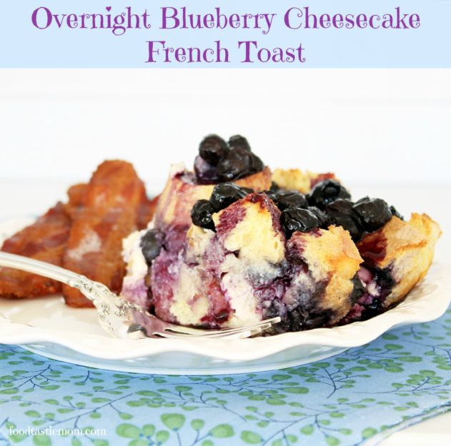 Overnight Blueberry Cheesecake French Toast