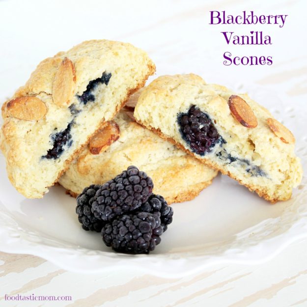 Blackberry Vanilla Scones by Foodtastic Mom