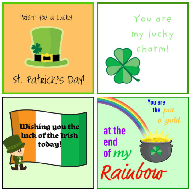 St. Patrick Lunch Notes from the Enchanted Yankee