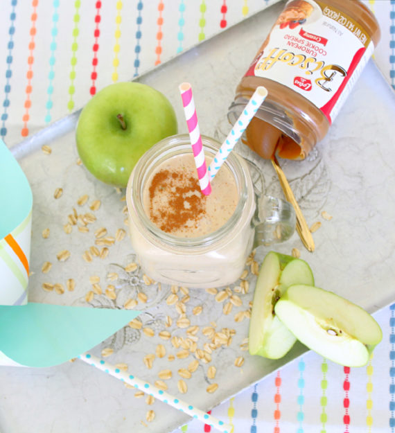 Green Apple Cookie Butter Oatmeal Smoothie