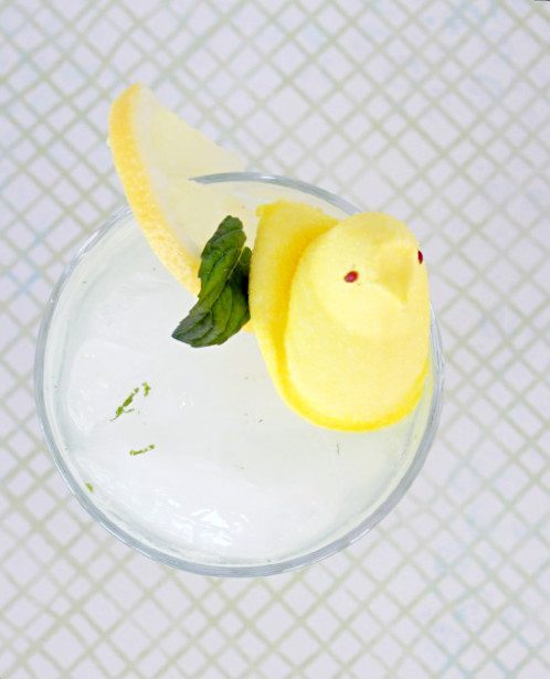 Sparkling Lemon PEEP Mojito by Foodtastic Mom