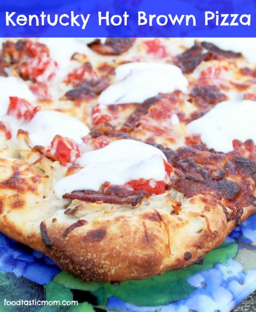Kentucky Hot Brown Pizza by Foodtastic Mom