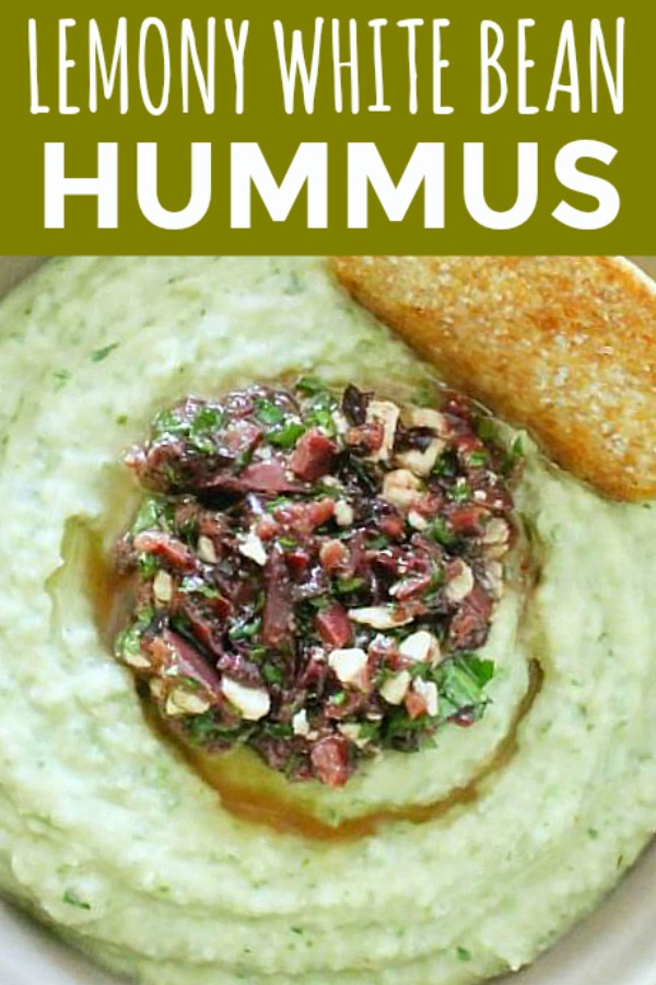 Lemony White Bean Hummus | Foodtastic Mom #hummus #hummusrecipe