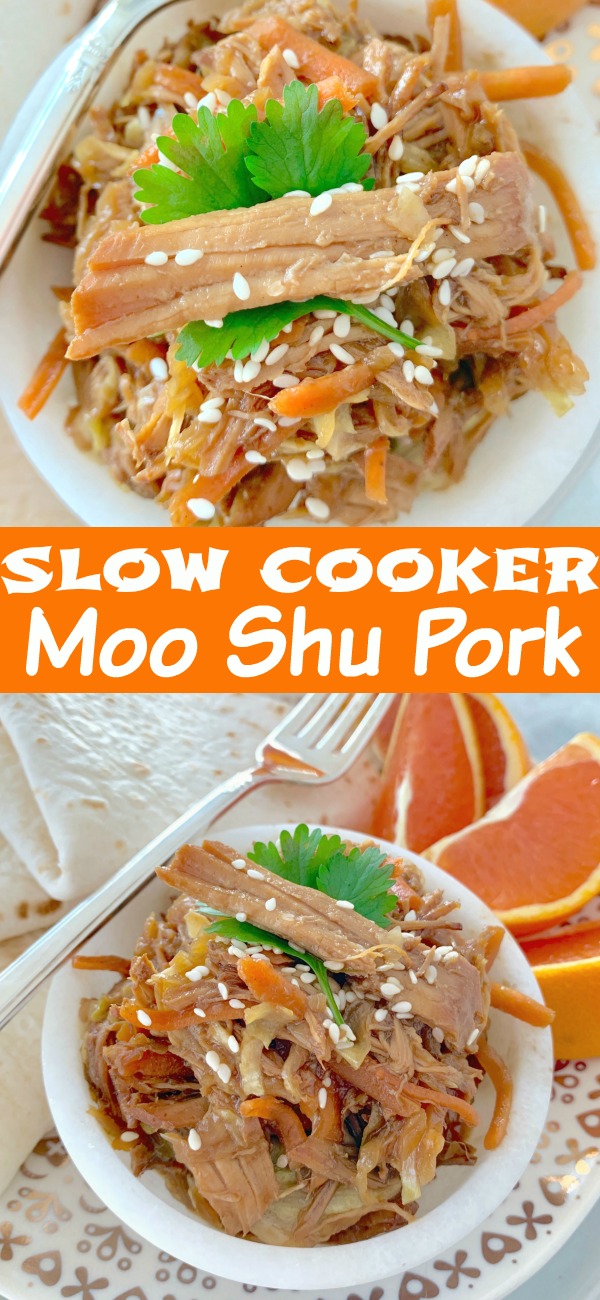 Slow Cooker Moo Shu Pork | Foodtastic Mom #slowcookerrecipes #mooshupork