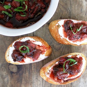 Strawberry Balsamic Bruschetta