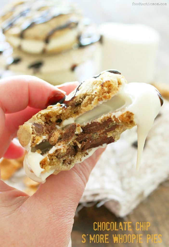 Chocolate Chip S'More Whoopie Pies by Foodtastic Mom