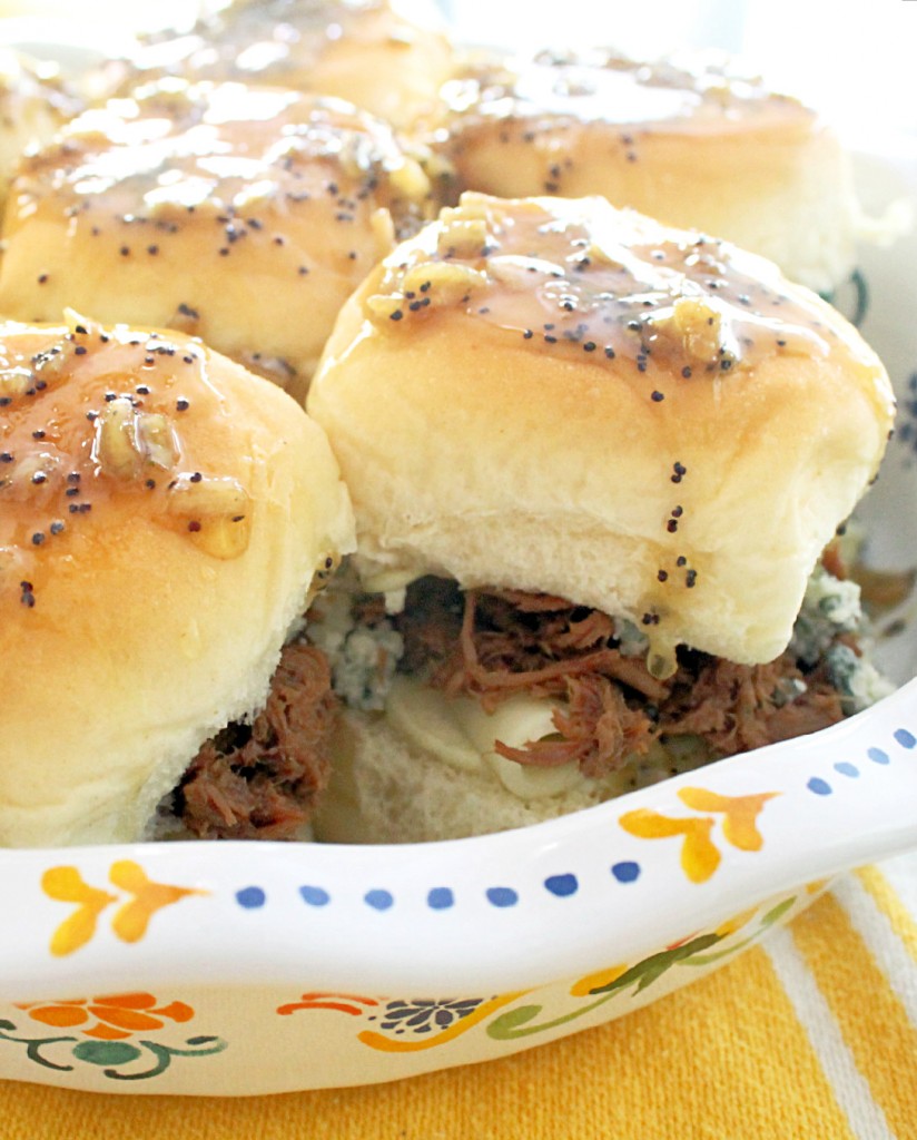 Slow Cooker Beef Sliders and Lemony Grilled Green Beans Foodtastic Mom