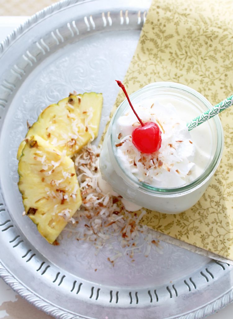 3-Ingredient Pina Colada Smoothie by Foodtastic Mom
