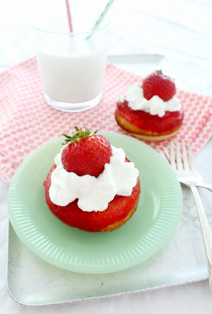 Strawberry Shortcake Donuts by Foodtastic Mom