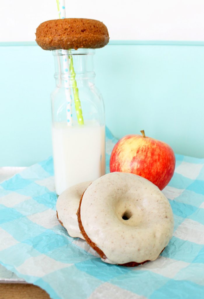 Apple Bran Muffins with Brown Butter Glaze by Foodtastic Mom