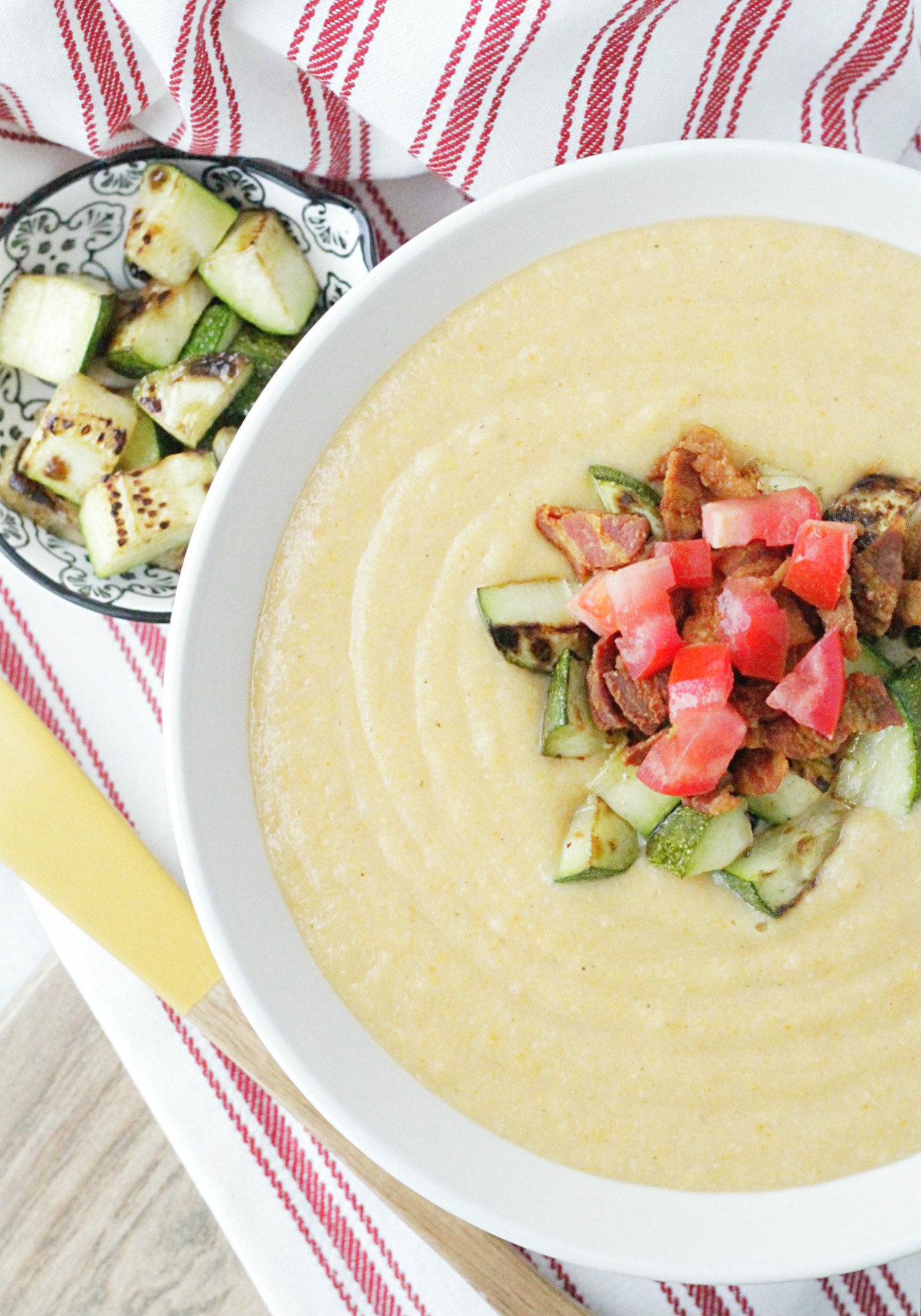 slow cooker summer chowder overhead view