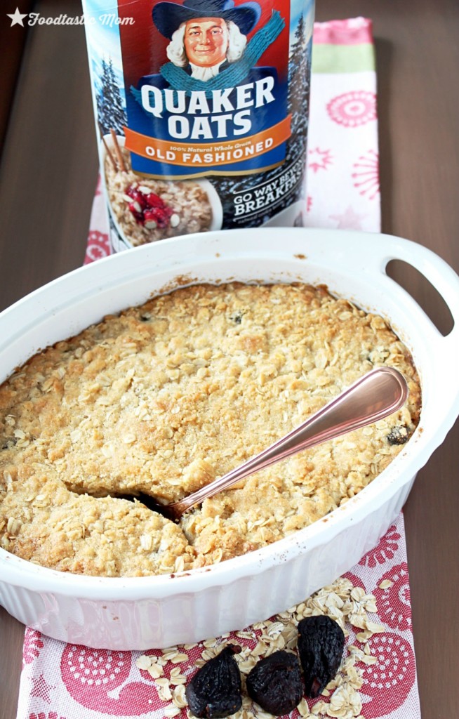 #QuakerUp with Figgy Pudding Baked Oatmeal by Foodtastic Mom
