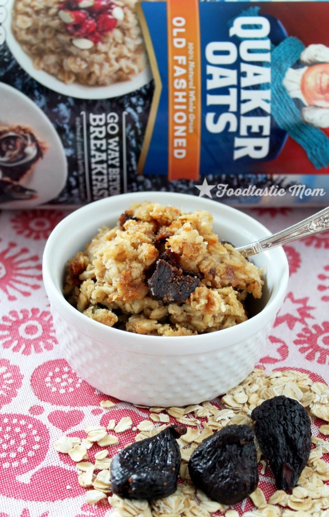 #QuakerUp with Figgy Pudding Baked Oatmeal by Foodtastic Mom