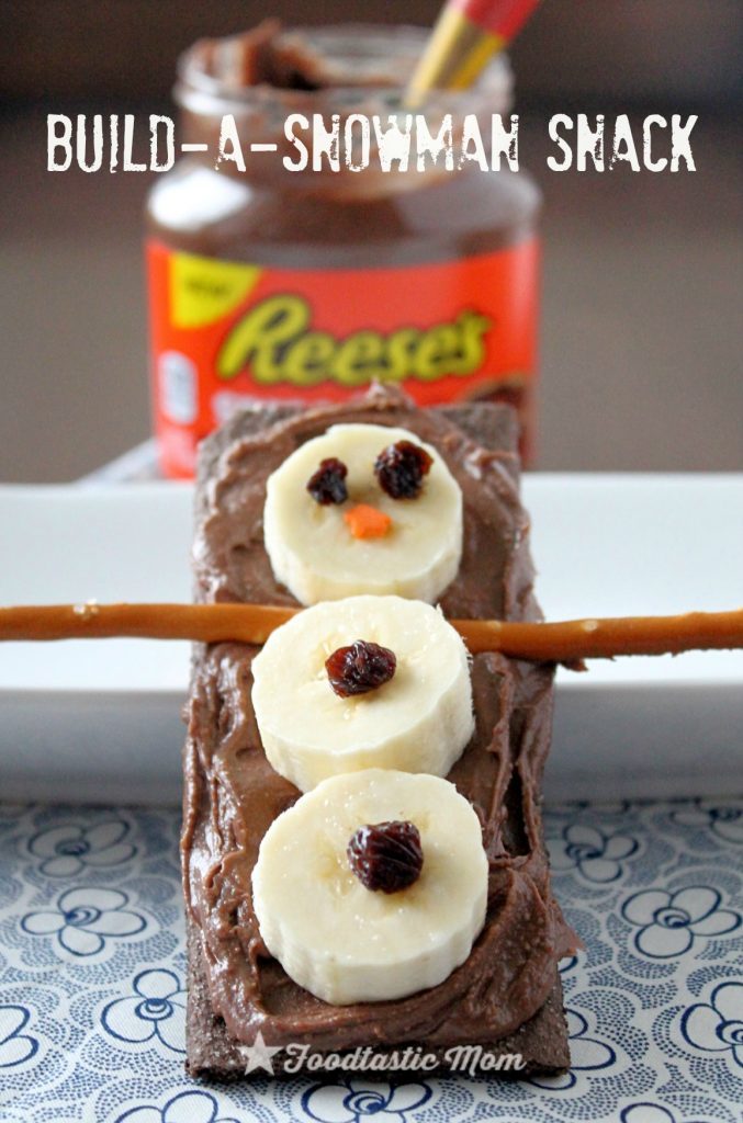 Build-a-Snowman Snack with Reese's by Foodtastic Mom