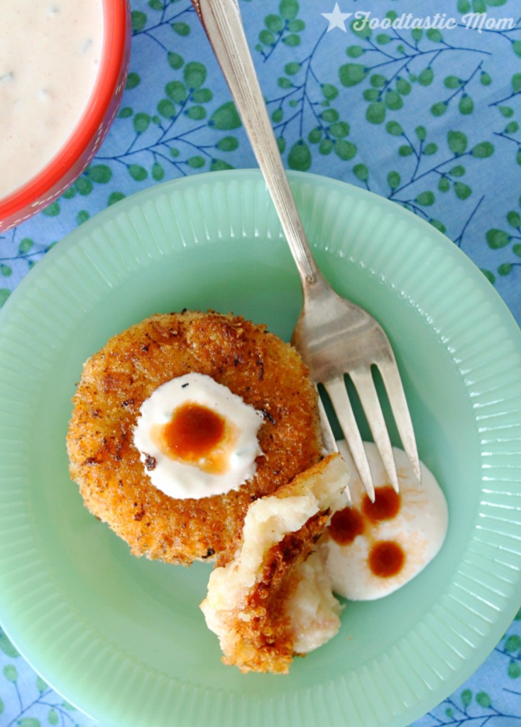 Potato Ham Croquettes with Chipotle Tabasco Sauce by Foodtastic Mom