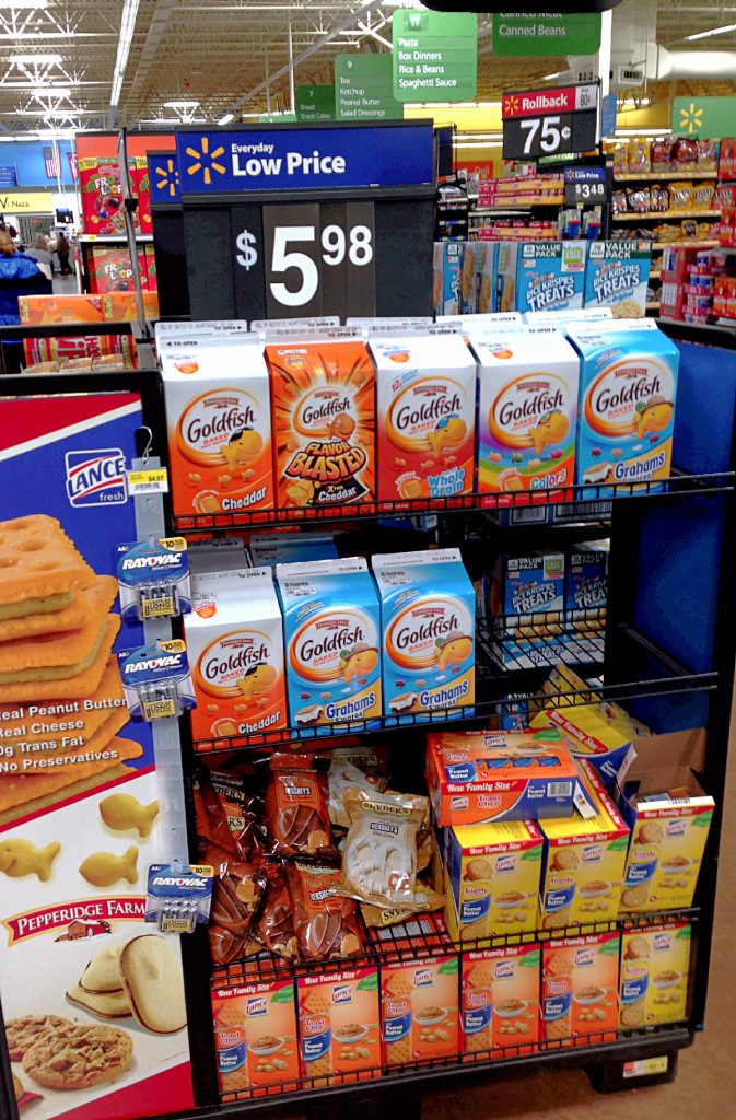 Goldfish Crackers on Rollback at Walmart
