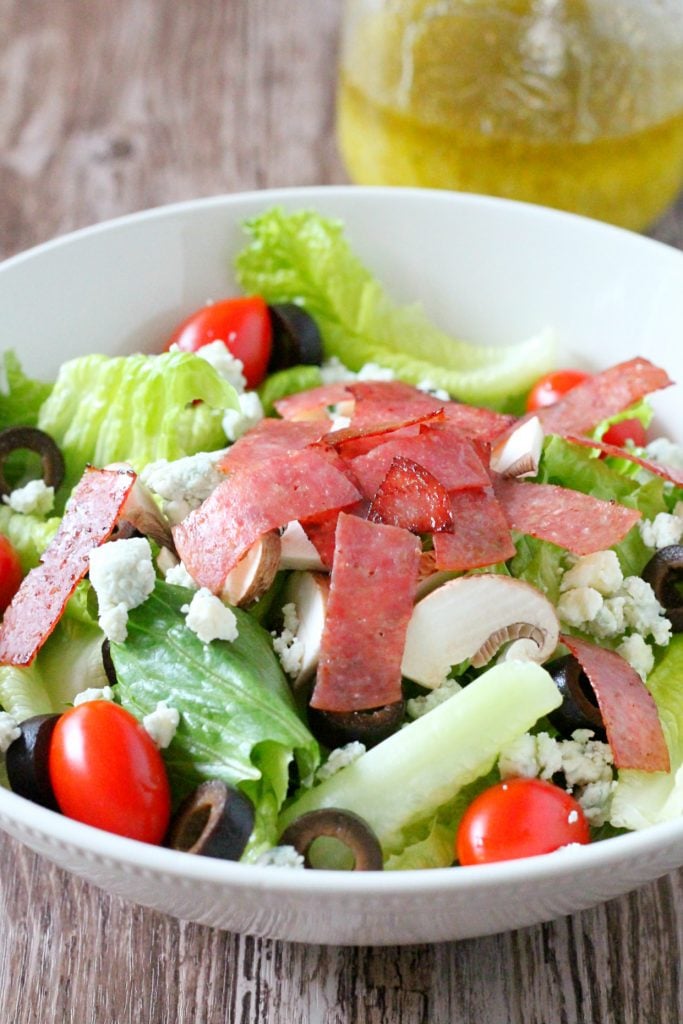 Copycat Lou Malnati's Salad by Foodtastic Mom