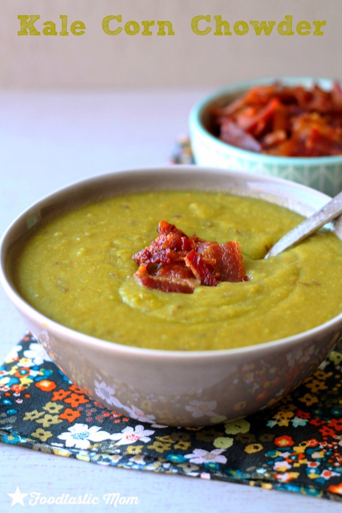 Kale Corn Chowder by Foodtastic Mom