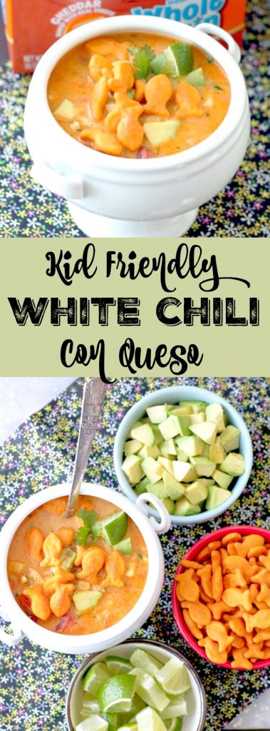 Kid Friendly White Chili Con Queso