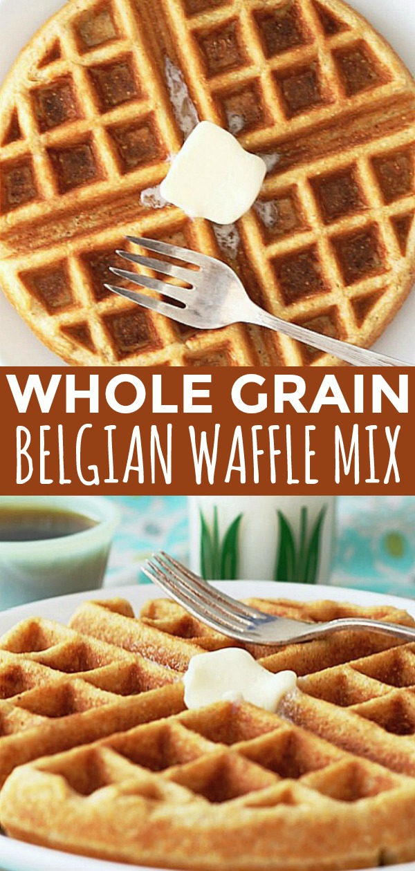 Whole Grain Waffle Mix | Foodtastic Mom #wafflerecipe #waffles