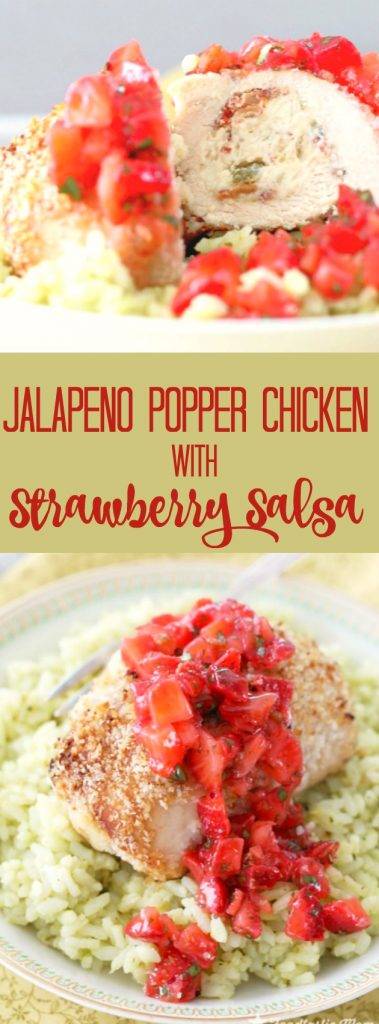 Jalapeño Popper Chicken with Strawberry Salsa