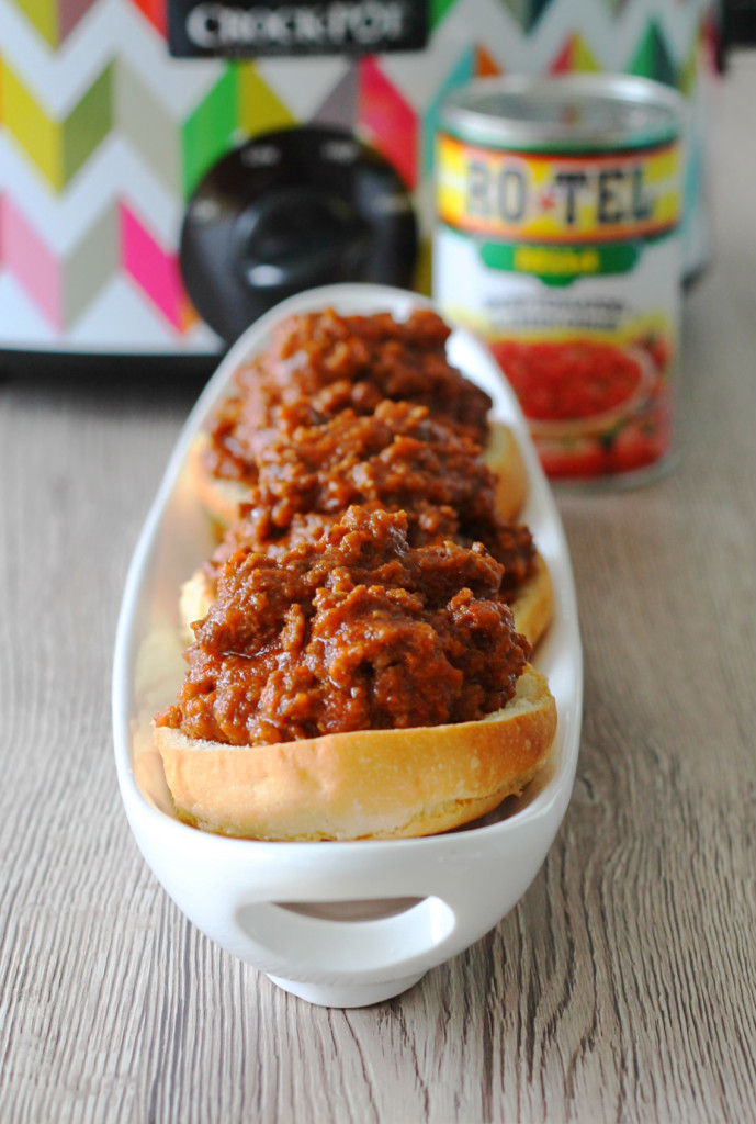 Slow Cooker Sloppy Joes with Rotel by Foodtastic Mom