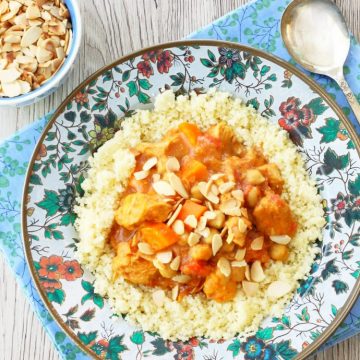 Freezer Slow Cooker Chicken Tagine by Foodtastic Mom #freezerfridays