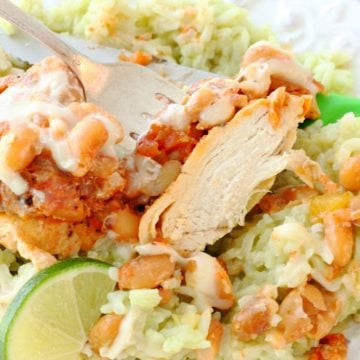 Salsa Chicken with Avocado Lime Rice by Foodtastic Mom #freezerfridays